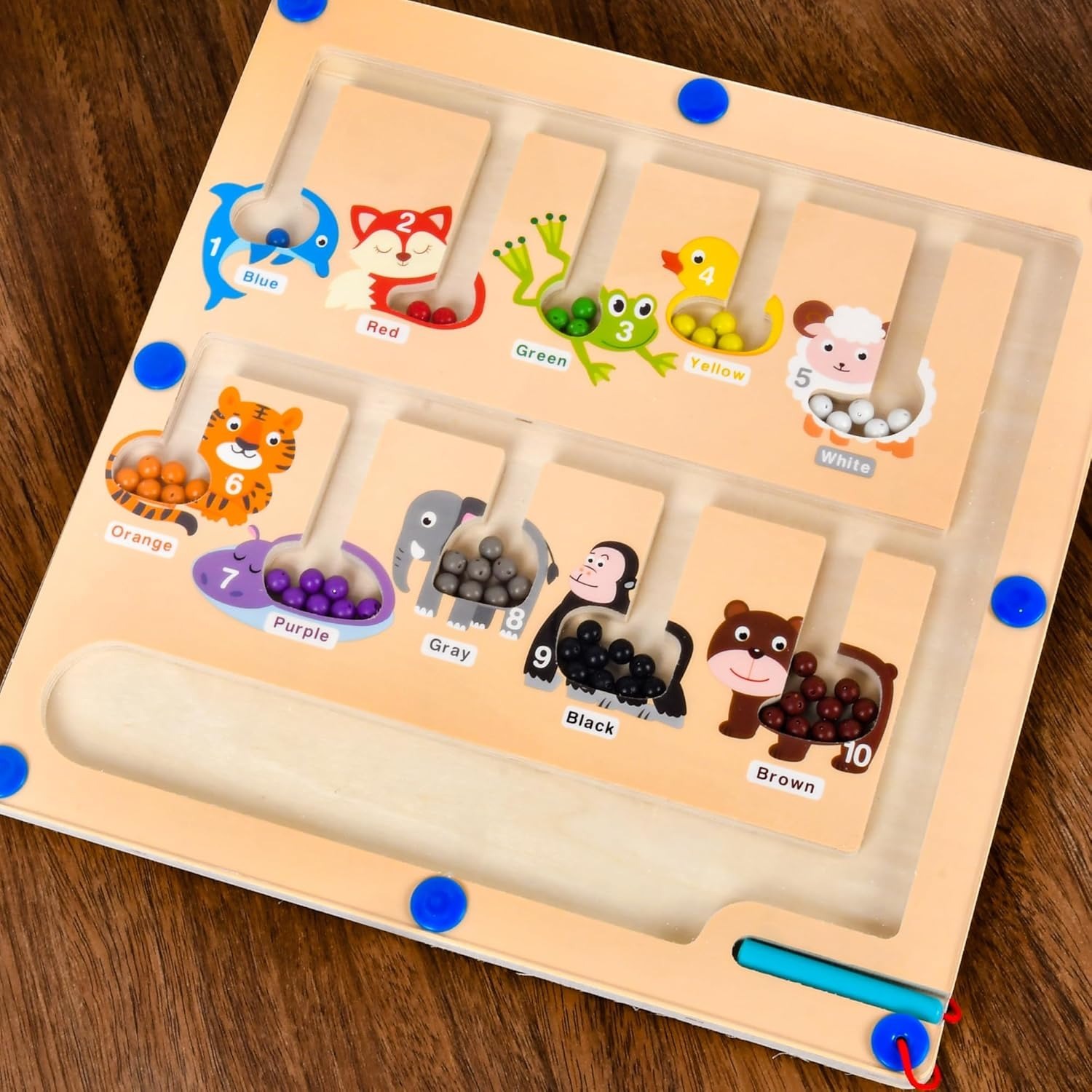 Vista 9 de Juego De Laberinto De Madera Montessori - DISEÑO: ZAPATO